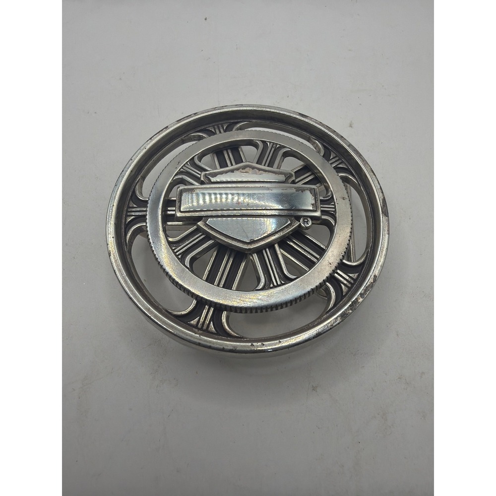 Harley Davidson Emblem spinning Belt Buckle 3 in round